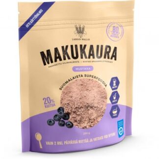 finska och svenska produkter makukaura mustikka 250g