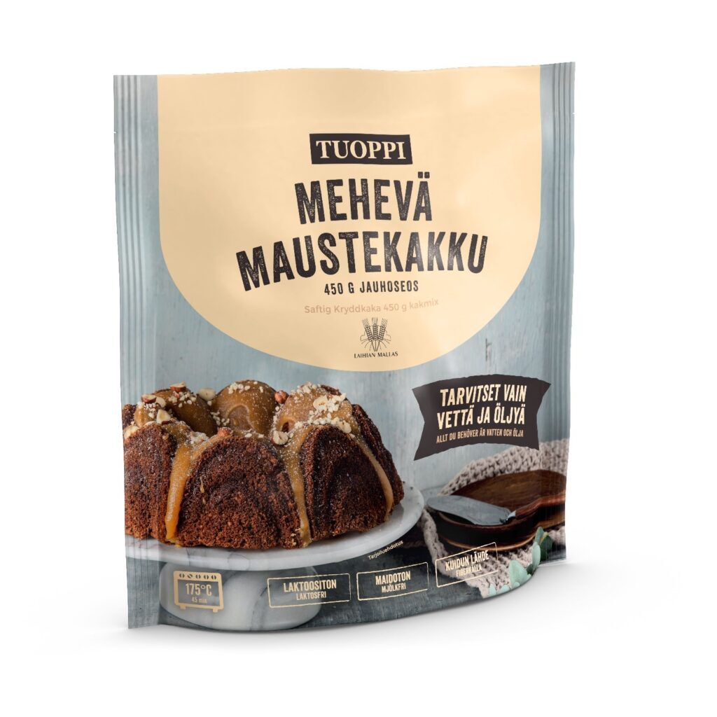 finska och svenska produkter mjölblandning kryddkaka