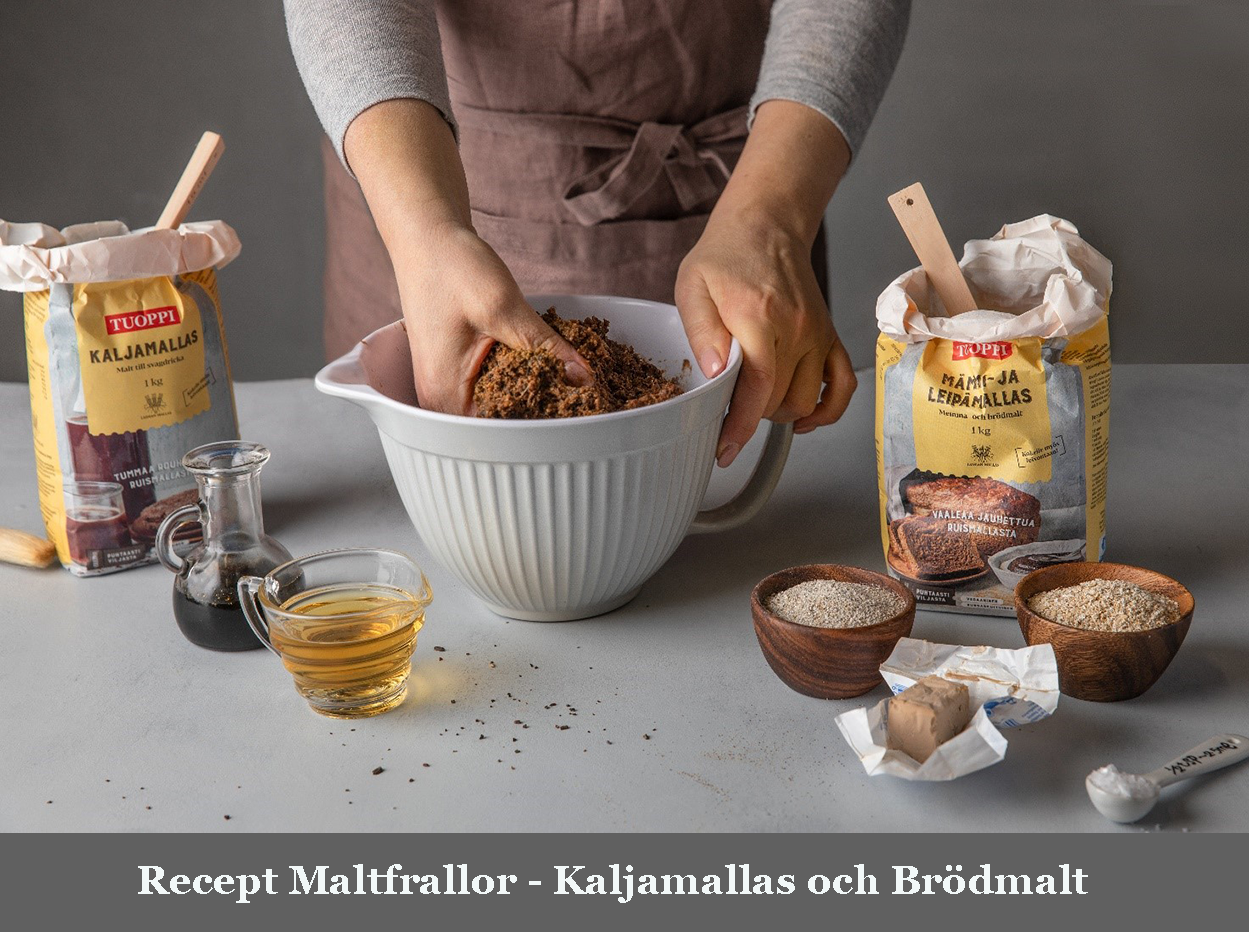bakning med kaljamallas recept maltfrallor finska och svenska produkter