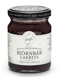 finska och svenska produkter hafi marmelad björnbär lakrits delikatessmarmelad